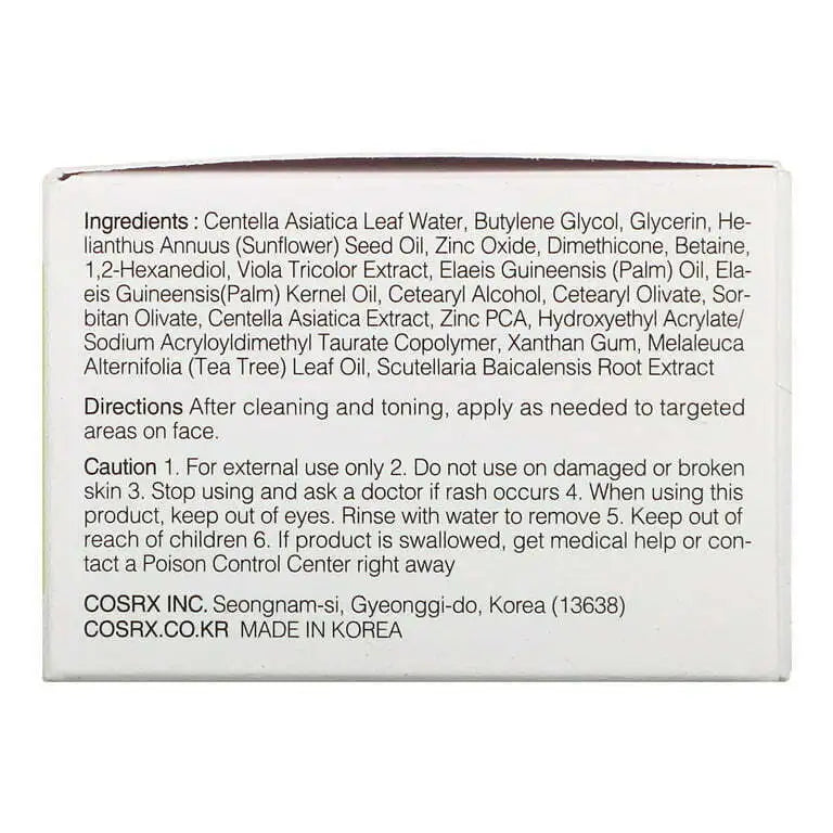 COSRX Centella Blemish Cream - Ivelan Cosmetics
