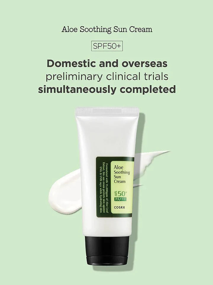 COSRX Aloe Soothing Sun Cream SPF50+/ PA+++ - Ivelan Cosmetics